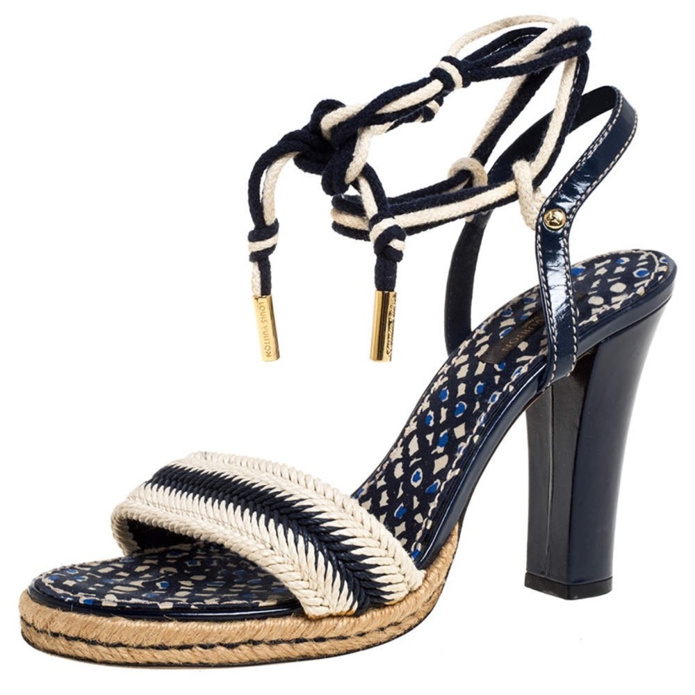 Louis Vuitton Chevron Sandal Heels